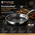 deutschlandlld™ PrecisionHeat™ Smart Stainless Steel Cooking Pan