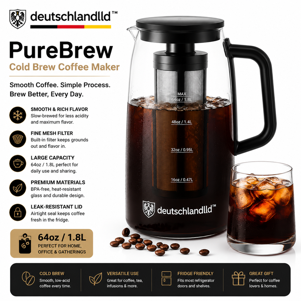 deutschlandlld™ PureBrew Cold Brew Coffee Maker