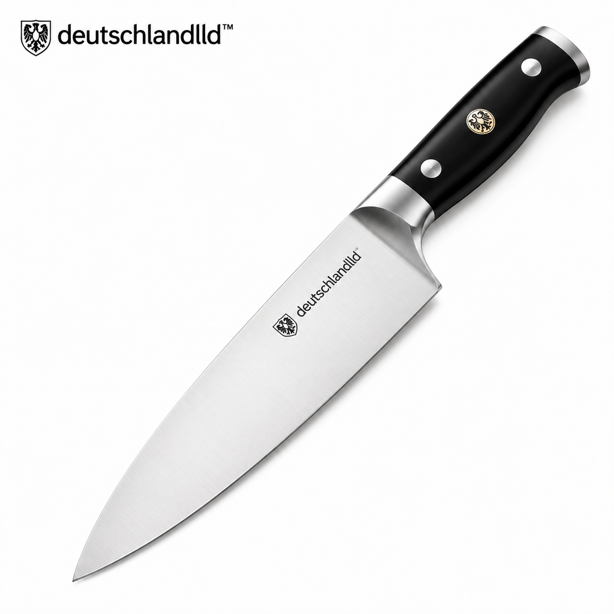 deutschlandlld™ EdgeMaster™ Professional 8-Inch German Stainless Steel Chef Knife