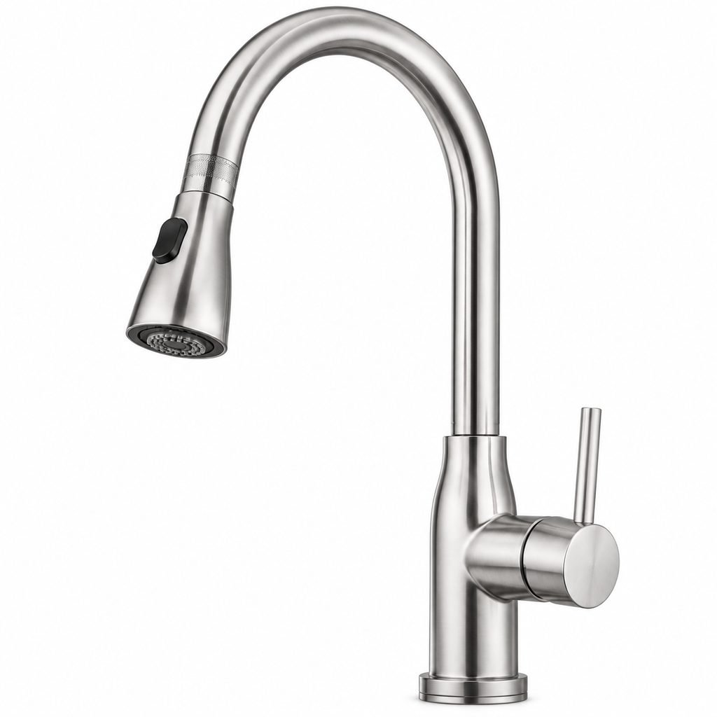 deutschlandlld™ AquaFlow Precision Stainless Steel Kitchen Faucet
